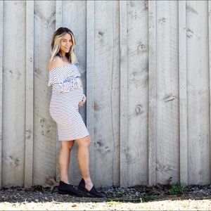 ASOS maternity off the shoulder dress US 8